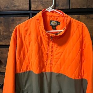 Cabela's Men's Vibrant Orange and Tan Windbreaker
